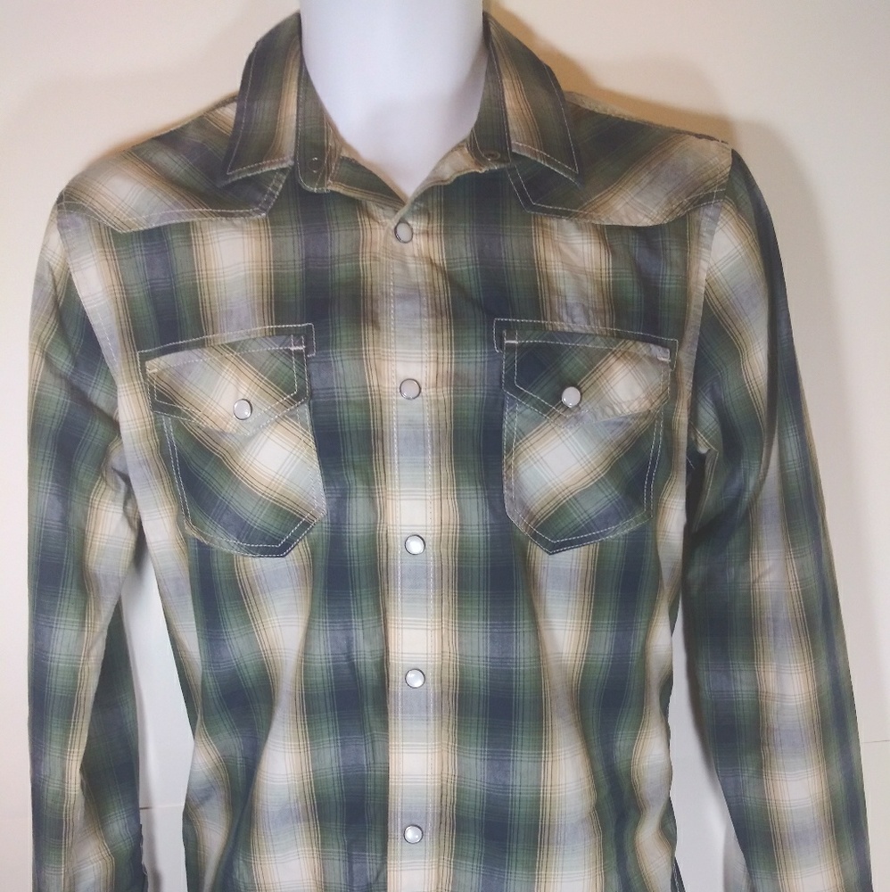 American Rag Button down Mens Size Small Green